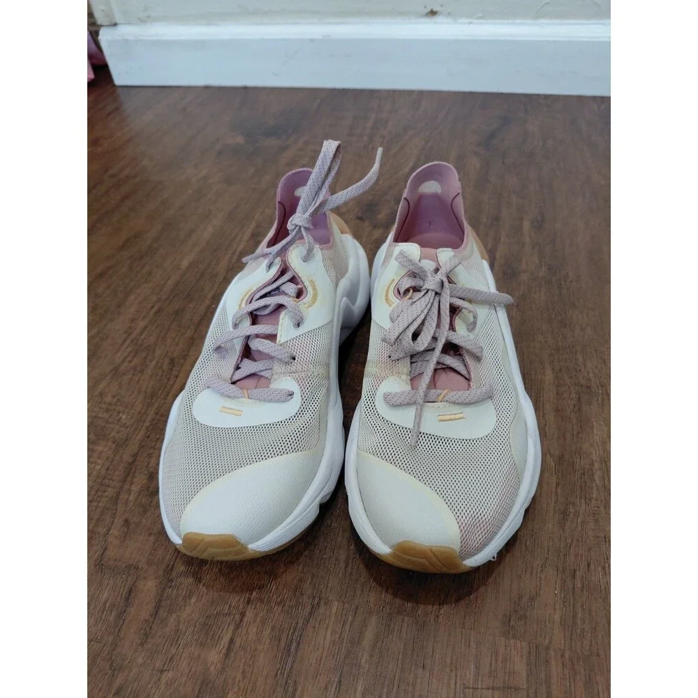 Sorel Shoes Womens 6.5 Kinetic Float Lace Up Sneakers White Pink